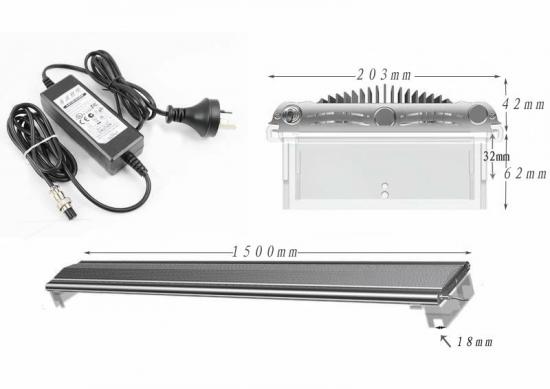 Lampa_akwariowa_LED_schemat_wymiarow_sposob_montazu_oswietlenie_akwarium_High_power_LED