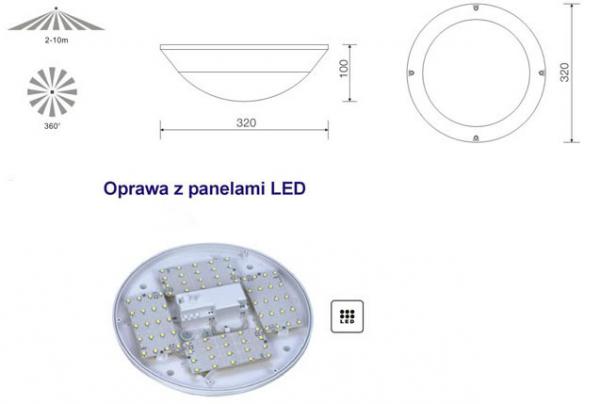 Lampa_sufitowa_LED_4_panele_LED