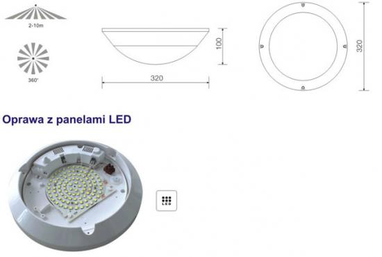 Lampa_sufitowa_LED_wyposazona_w_czujnik_ruchu_z_funkcja_zmierzchowa_Czujnik mikrofalowy