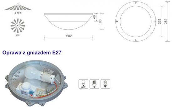 lampa LED, lampa sufitowa LED, oprawa sufitowa LED